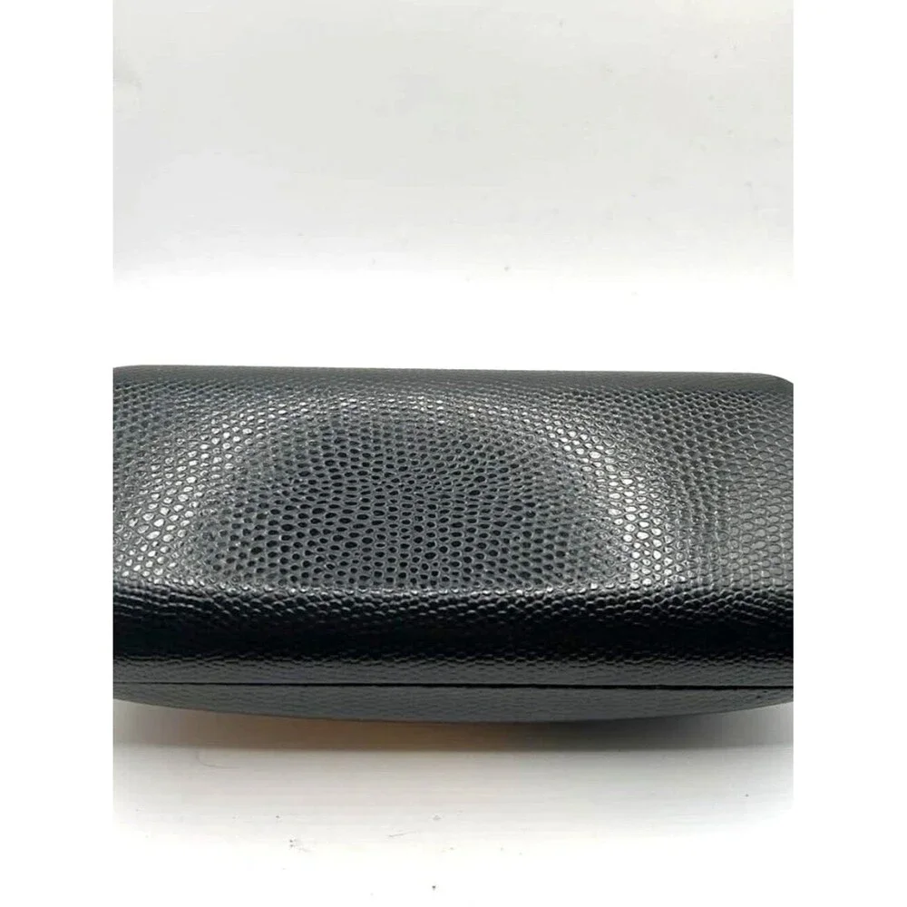 Oscar de la Renta Black Textured Hard Case – Red Velvet Interior